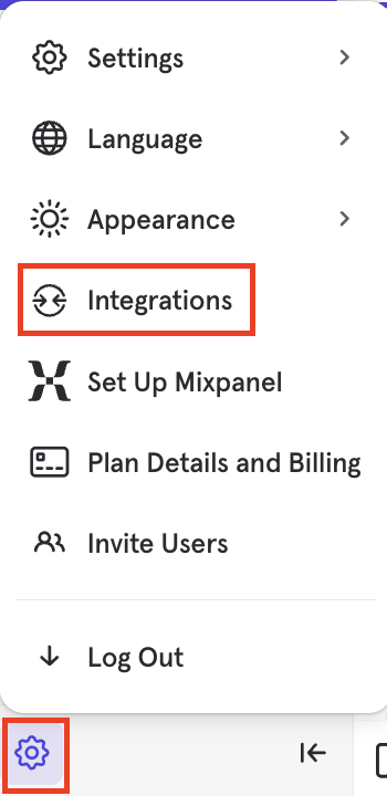 Webhook configuration interface